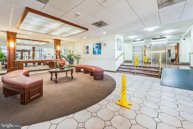 130 Slade Ave Unit 213, Pikesville, MD 21208 - community lobby featuring stairway