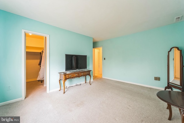 130 Slade Ave Unit 213, Pikesville, MD 21208 - living area with carpet flooring, visible vents, and baseboards