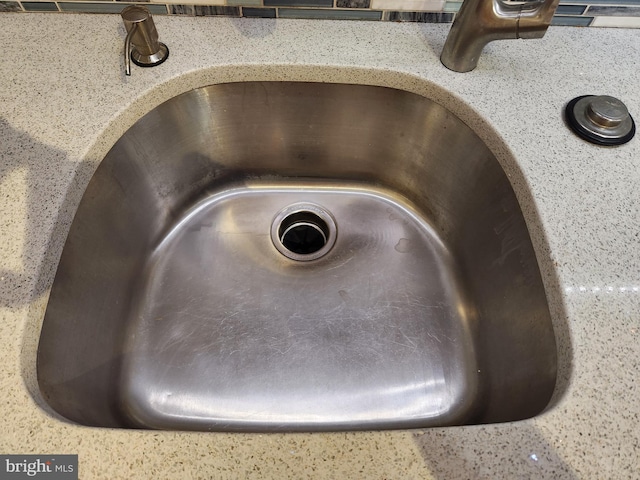 interior details featuring sink