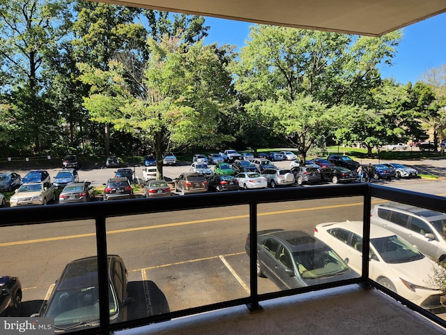 view of parking / parking lot