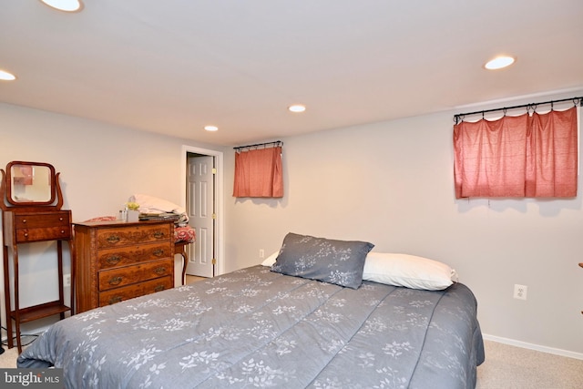 bedroom featuring carpet floors