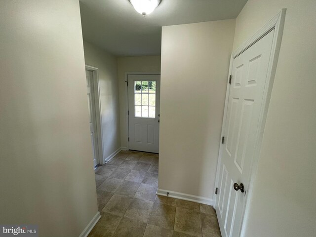 entryway with tile patterned flooring