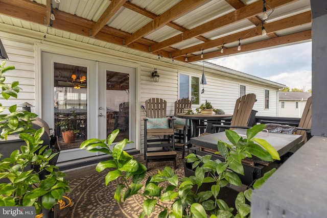 view of patio / terrace featuring outdoor dining area