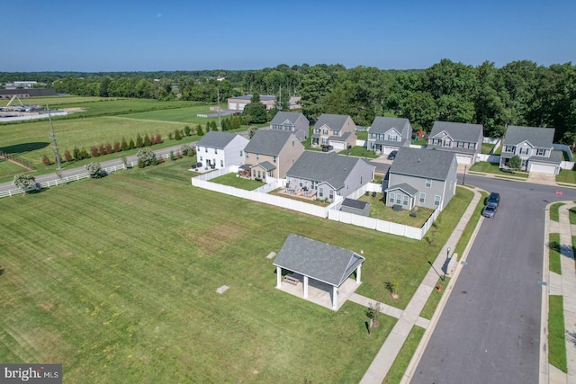 drone / aerial view featuring a residential view