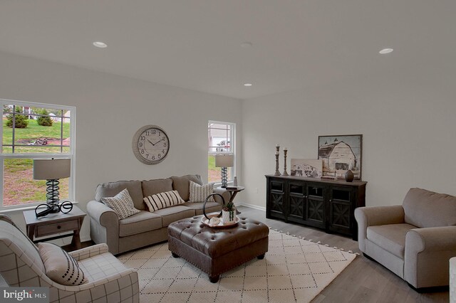 empty room with hardwood / wood-style flooring