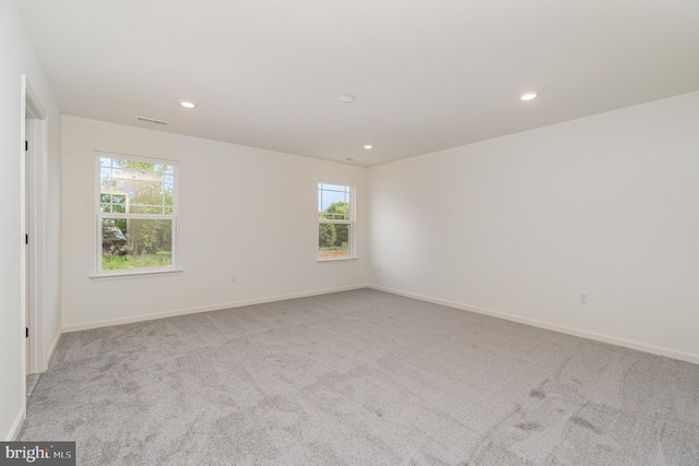 carpeted empty room with a healthy amount of sunlight