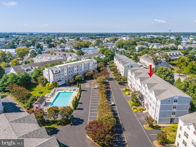 19862 Church St Unit 13, Rehoboth Beach, DE 19971 - bird's eye view of a pool