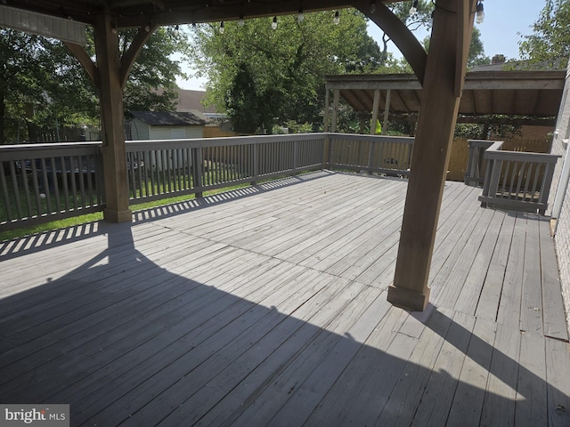 view of wooden terrace