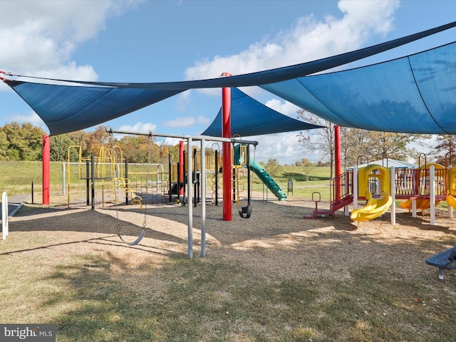 view of jungle gym