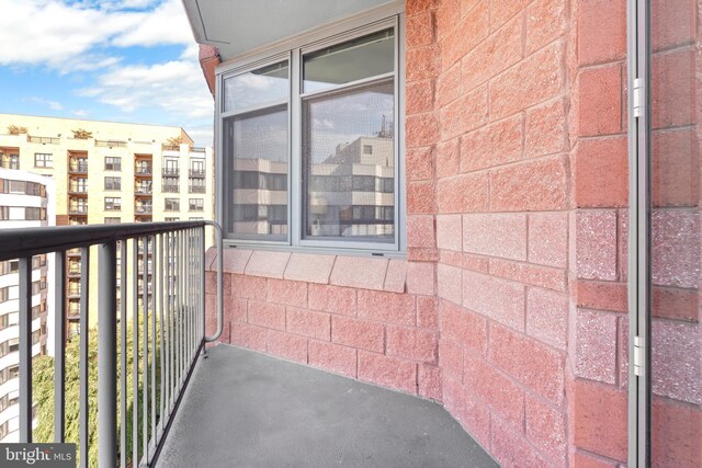 view of balcony