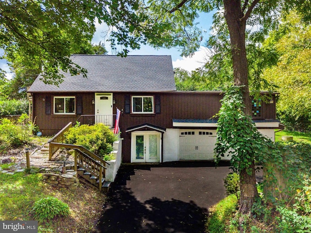 view of front of home featuring a garage