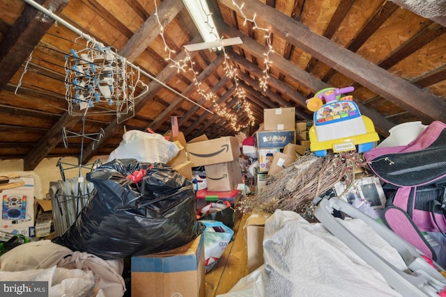 view of attic