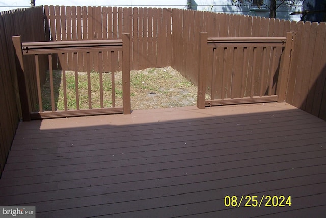 view of deck