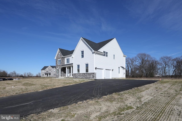 view of home's exterior featuring a garage