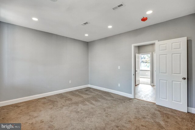 view of carpeted empty room