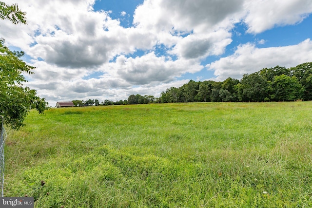 view of landscape featuring a rural view