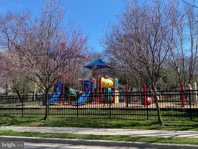 view of jungle gym