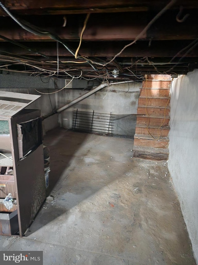 view of basement