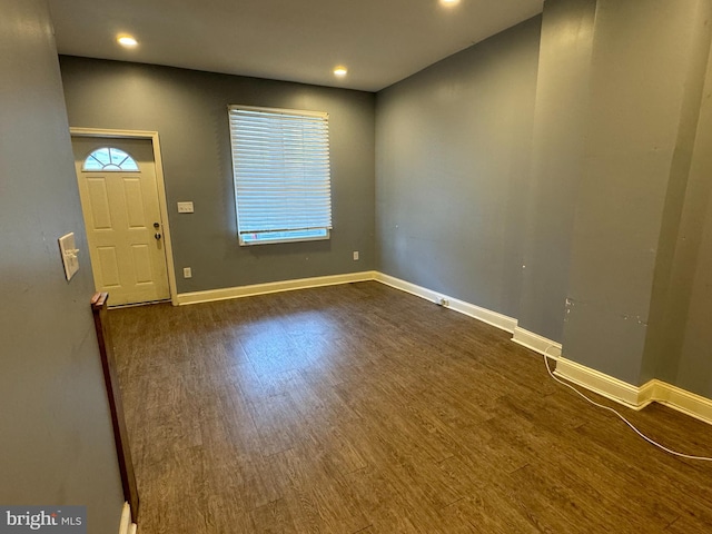 foyer featuring hardwood / wood-style flooring