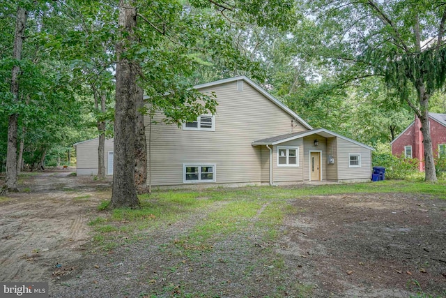 view of back of property