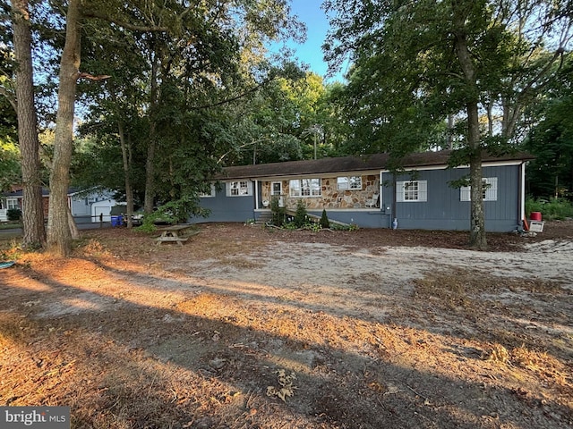 view of front of home