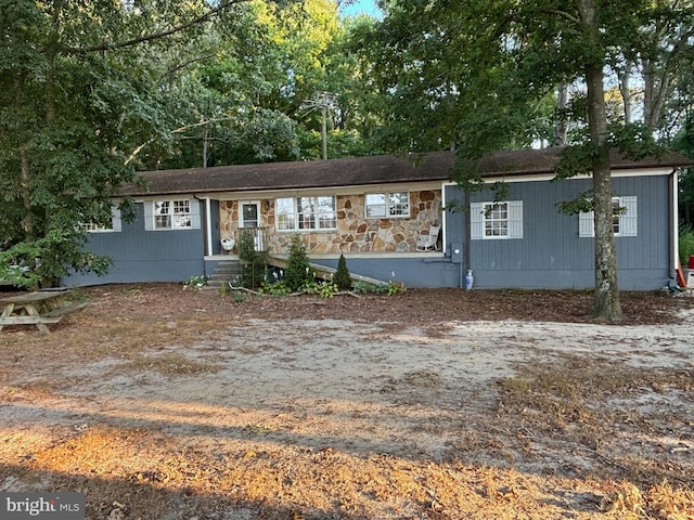 view of ranch-style home