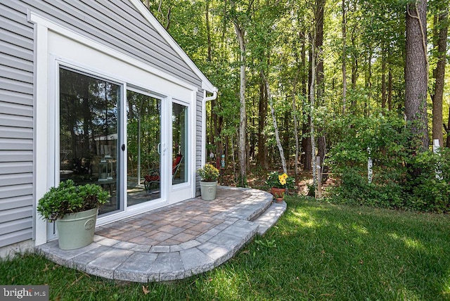 view of yard with a patio