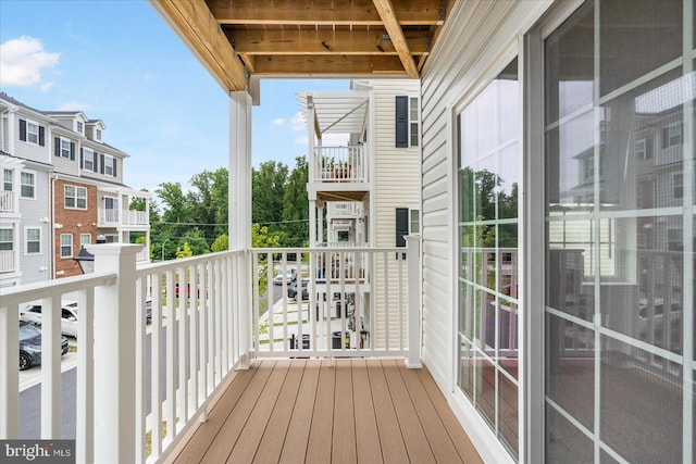 view of balcony