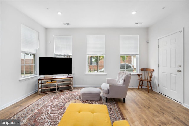 interior space featuring hardwood / wood-style flooring