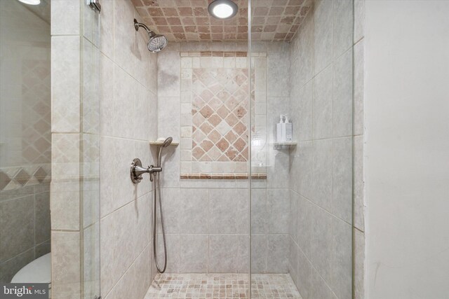 interior space featuring light tile patterned floors