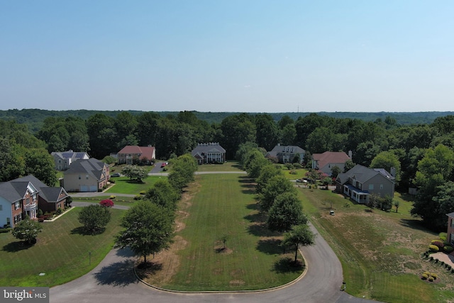 drone / aerial view featuring a residential view