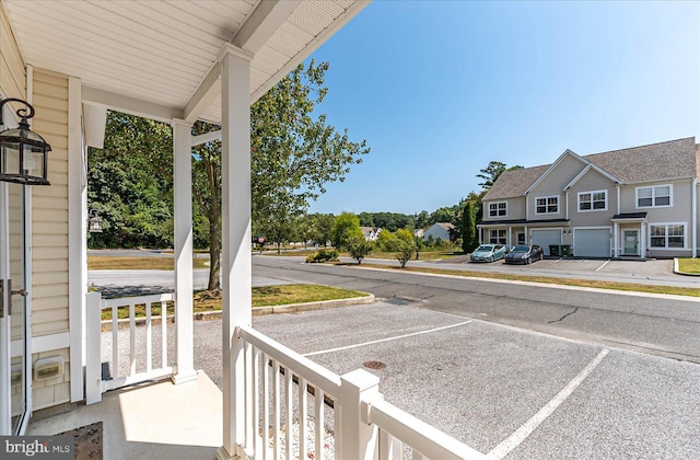 balcony with covered porch