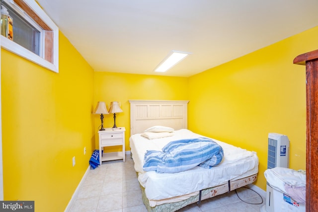 view of tiled bedroom