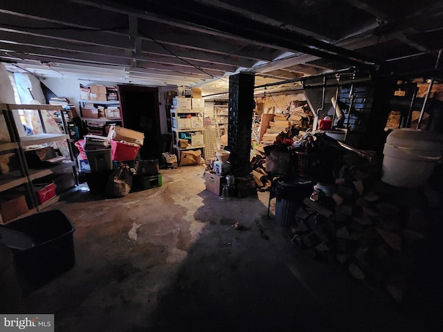 view of basement