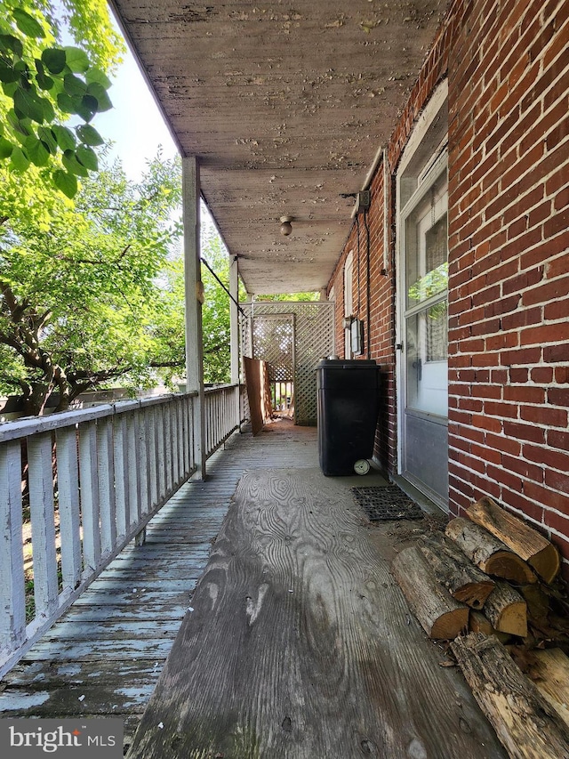 view of wooden terrace