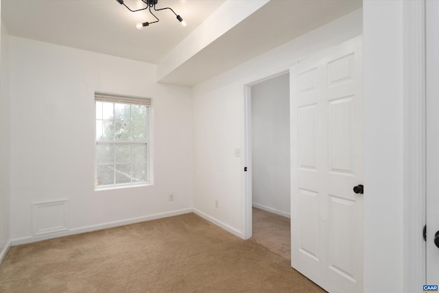 view of carpeted empty room