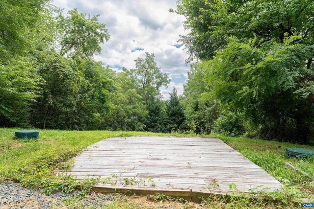 exterior space with a deck