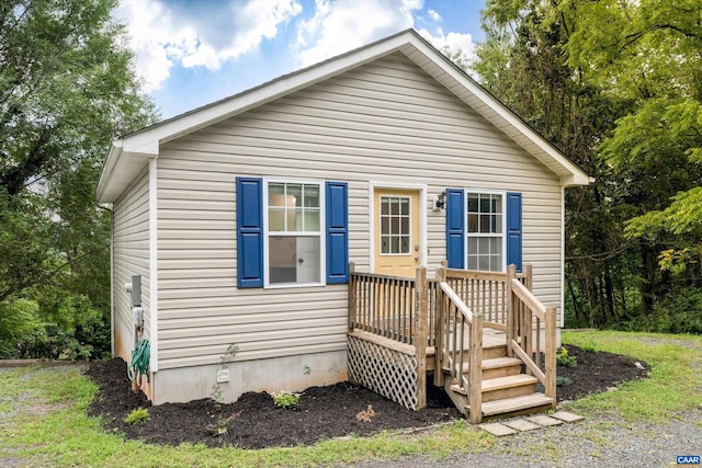 view of front of home