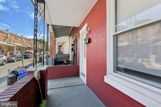 view of patio / terrace featuring covered porch