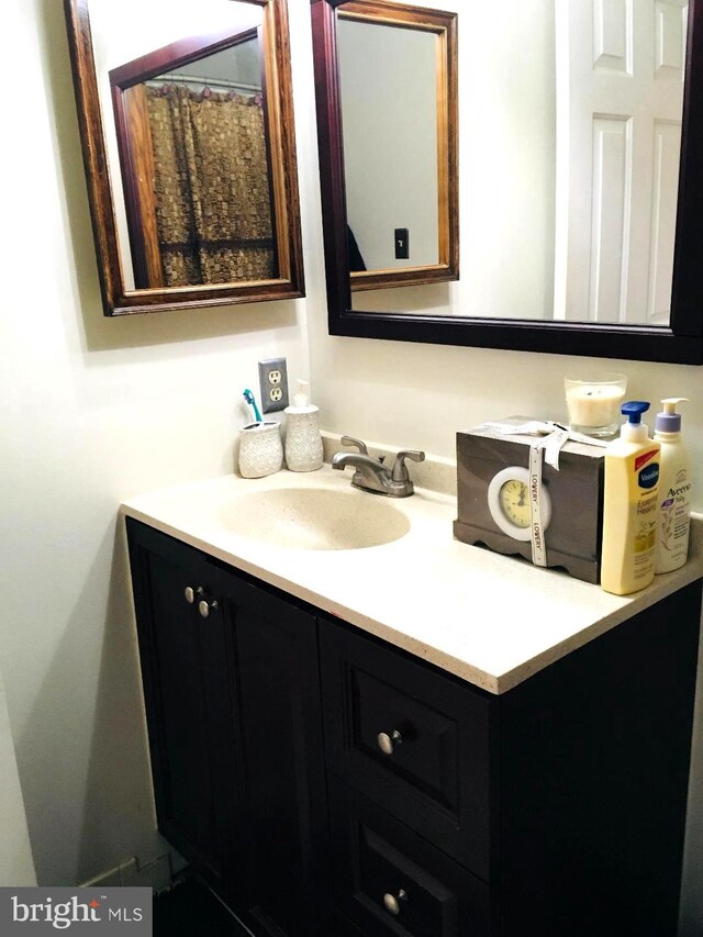 bathroom featuring vanity