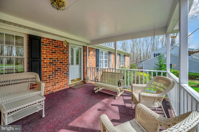 view of sunroom / solarium