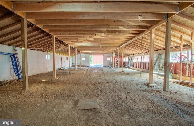 view of horse barn