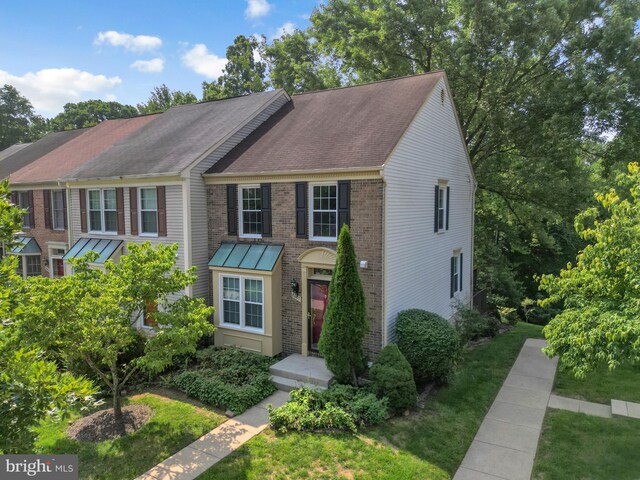 view of property with a front yard