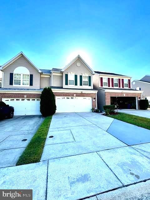 view of property with a garage