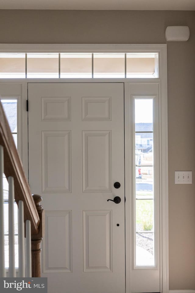 entrance foyer with a healthy amount of sunlight