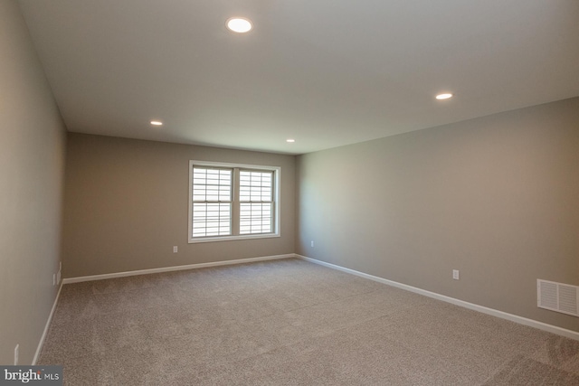 view of carpeted empty room