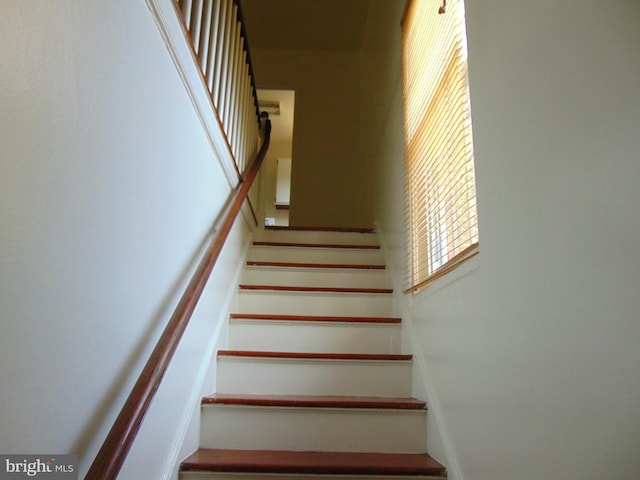 view of stairway