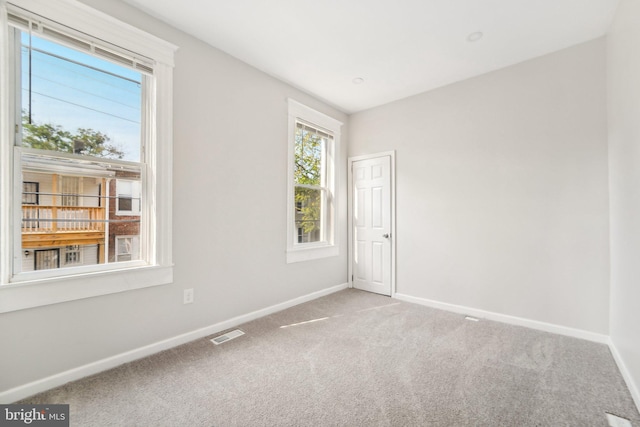 view of carpeted empty room