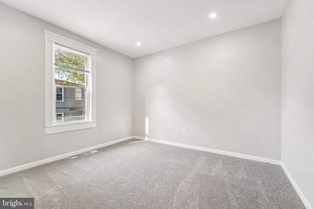 view of carpeted empty room