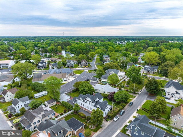 bird's eye view with a residential view